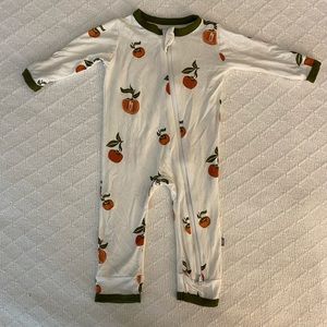 Kyte Baby 0-3M Persimmon Bamboo Romper, Good used condition.